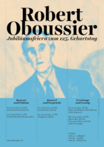 Plakat Jubiläum Plakat Robert Oboussier - Jubiläumsfeiern zum 125. Geburtstag