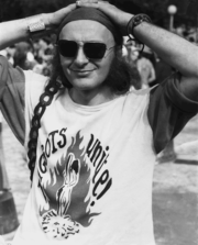 Pierre Biner am CSD in NYC Pierre Biner am CSD in NYC